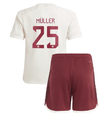 Bayern Munich Thomas Muller #25 Replica Third Stadium Kit for Kids 2023-24 Short Sleeve (+ pants)